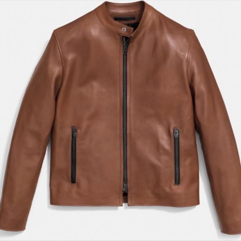 Coach Leather Racer Jacket